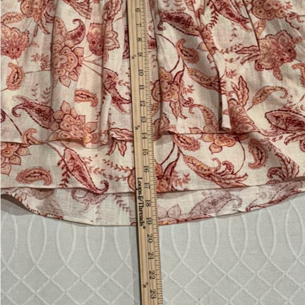 Express NWT Linen-Blend Printed Tiered Ruffle
Mini Skirt Size 12 - Picture 11 of 13
